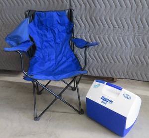 CAMP CHAIR AND COOLER