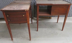 MATCHED PAIR OF SIDE TABLES BY MERSMAN 7047