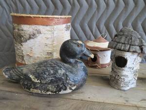 VINTAGE PAPER MACHE DUCK DECOY