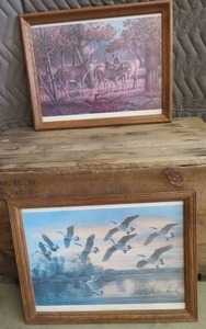 2 VINTAGE WILDLIFE PRINTS BY C.E. PEARSON