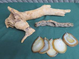 AGATE WIND CHIME  DRIFT WOOD