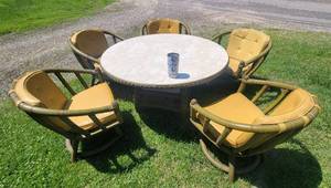 AWESOME-HEAVY TABLE AND CHAIR SET