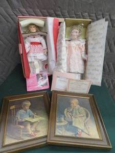 PORCELAIN DOLLS  VINTAGE PICTURES