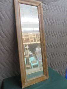 VINTAGE FRAMED MIRROR. MINNESITA HISTORY