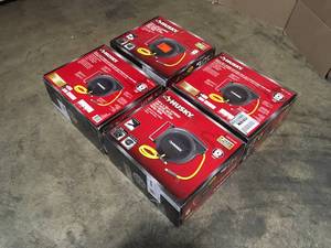 Lot of 4 Husky 38 in. x 50 ft. Hybrid Retractable Air Hose Reel Customer Returns See Pictures&nbsp