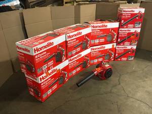 Lot of Homelite 2 Cycle Gas Blower Vac  various models and conditions Customer Returns See Pictures