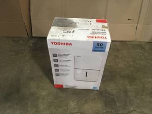 50-Pint 115-Volt ENERGY STAR MOST EFFICIENT Dehumidifier with Continuous Operation Function covers up to 4,500 sq. ft. by Toshiba Customer Returns See Pictures