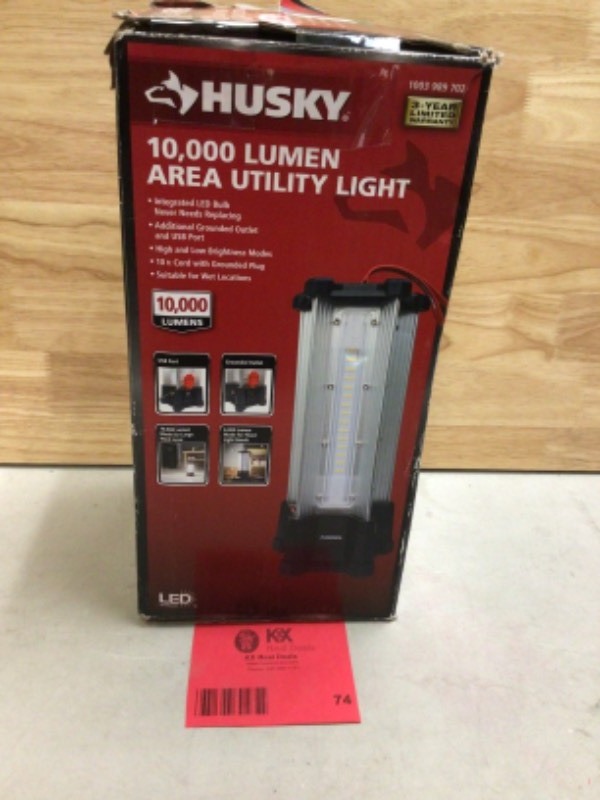 Husky 10 000 Lumen Area Utility LED Work Light KX REAL DEALS