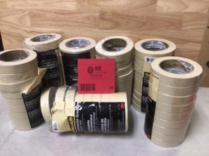 lot 26 image: Lot of 3M Scotch 0.94 in. x 60.1 yds. Contractor Grade Masking Tape - Review all pictures