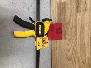 lot 18 image: DEWALT 24 in. 300 lbs. Trigger Clamp with 3.75 in. Throat Depth - Review all pictures
