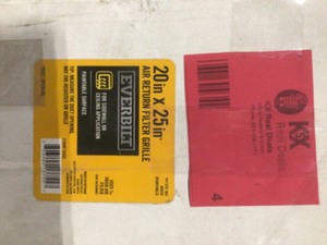 lot 4 image: EverBilt 20 in x 25in Air Return Filter Grille - Open Box - Review all pictures