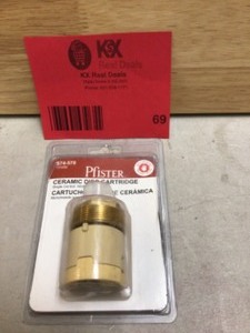 lot 69 image: Pfister  S74-570 2-12 in. Hot and Cold Genesis Cartridge for Single-Handle Kitchen Faucets - Review all pictures