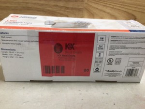 lot 80 image: Lithonia Lighting Contractor Select EU2C 120277-Volt Integrated LED White Emergency Light Fixture with Battery