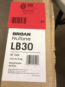 lot 65 image: Broan Nutune LB30 30  Liner - Review all pictures