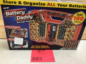 lot 76 image: Battery Daddy Organizer and Storage Case Customer Returns See Pics