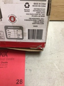 lot 28 image: Husky 250 ft.lbs. 38 In. Impact Wrench