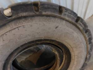 1 - Used Pair of Yardmaster Ultra Pneumatic Traction Tread Forklift Drive Tires