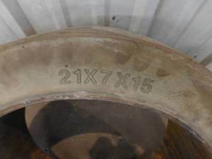 1 - Used Pair of Non Marking Forklift Cushion Drive Tires