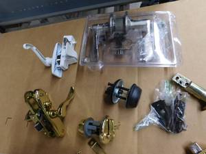 Misc. Door Parts & 3 - 12 x 14 Shelf Brackets