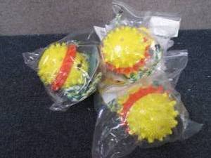 3 Food Dispensing Squeaky Balls...