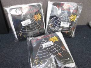 3 Halloween Yard Spider Webs...