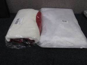 2 Christmas Tree Skirts, 1 knit, 1 ...