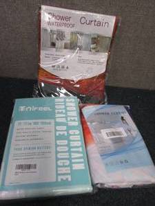 3 Shower Curtains wit Rings...