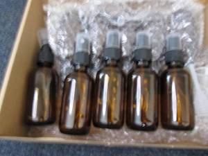 10 Amber Glass Spritz Bottles...