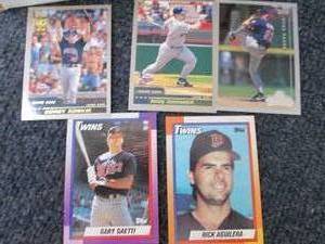 Box of Minnesota Twins Cards...