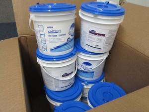 Box of 8 Bucket Canisters KimTech W...