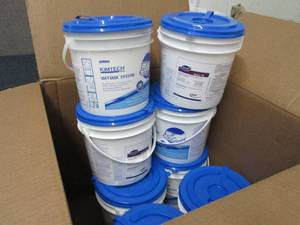 Box of 8 Bucket Canisters KimTech W...