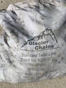 GLACIER TIRE CHAIN ONE PAIR SIZE AS SHOWN