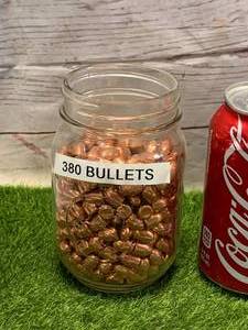 JAR FULL OF .380 BULLETS