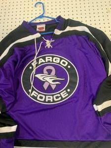 NEW SIGNED COACH JOHN MARKS FARGO FORCE JERSEY XL (PAID $900. AT CHARITY AUCTION)