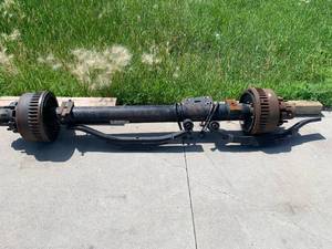 12,000 LB AXLE OFF 40 FOOT GOOSENECK TRAILER ONLY 1200 MILES ON IT NEEDS BEARING