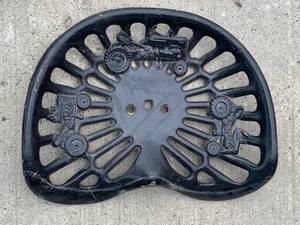 ANTIQUE METAL TRACTOR SEAT