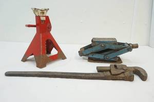jacks, pipe wrench