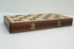 wooden chess game