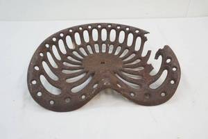 antique cast iron tractor seat