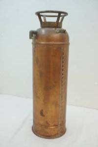vintage Fyr-Fyter co copper fire extinguisher