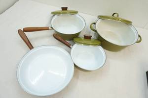 vintage pot and pan set