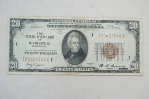 $20.00 Bank Note