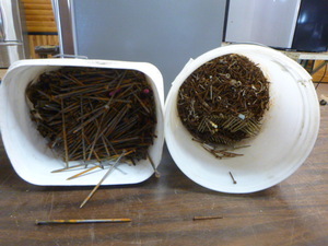 lot 102 image: 2 Buckets of Nails