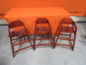 lot 29 image: (3) High Chairs