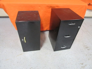 lot 37 image: File Cabinet & Small Cabinet