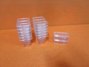 lot 95 image: (12) Plastic Food Bins 4x6x4 (2) 1 Cup Containers