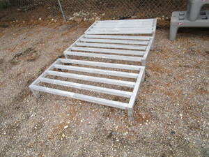 lot 41 image: (3) NSF Alum Risers 24x48x8