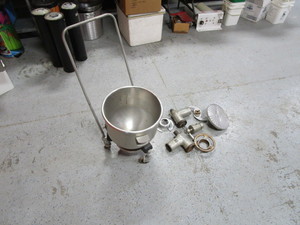 lot 47 image: Mixer Bowl wcart & Misc. Grinder, Mixer, Slicer Parts