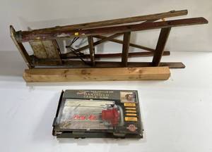Vintage Wooden 5Ft Step Ladder, 4x4 Cedar Post And Porta Rip G