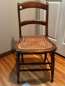 Wood And Cane Chair ub